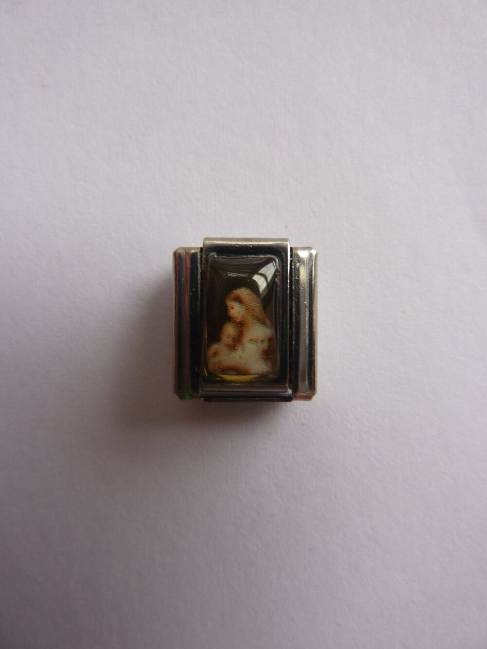 Catholic Link for Nomination-Style Italian Charm Bracelet